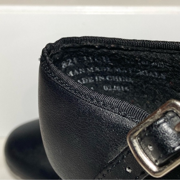 🌺 Revolution Dance Toddler Girl's 11 Black Matte Buckle Tap Shoes - Picture 14 of 16